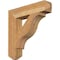 Ekena Millwork Funston Craftsman Rough Sawn Bracket, Western Red Cedar, 4"W x 20"D x 20"H BKT04X20X20FST04RWR - alternate 1